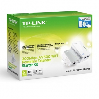 TP-Link TL-WPA4220 KIT (300MB) AV500 Wifi Powerlin